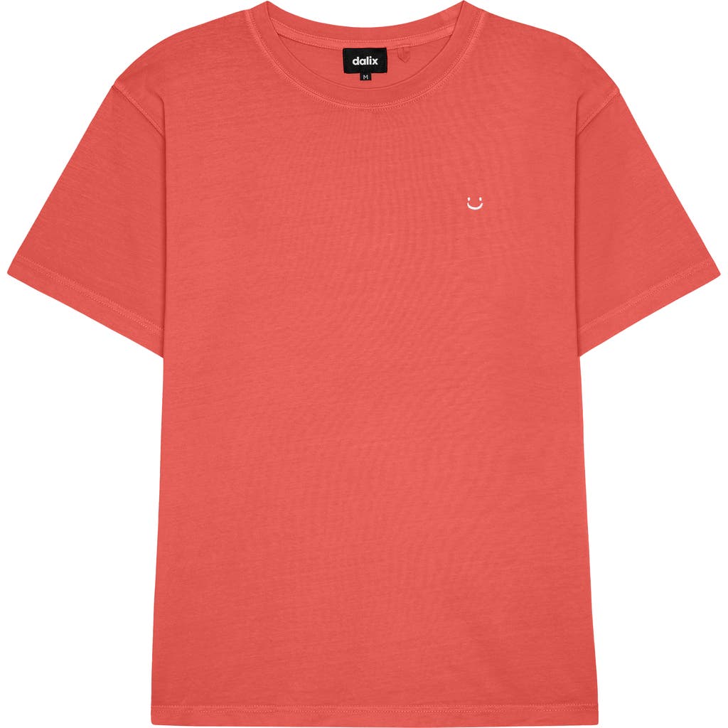 Dalix Mens Lil Smile Midweight Garment Dye Tee