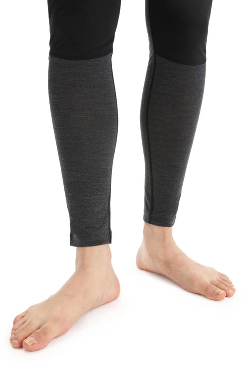Icebreaker 125 Zoneknit Tencel® Lyocell & Merino Wool Leggings In Black/jet Heather
