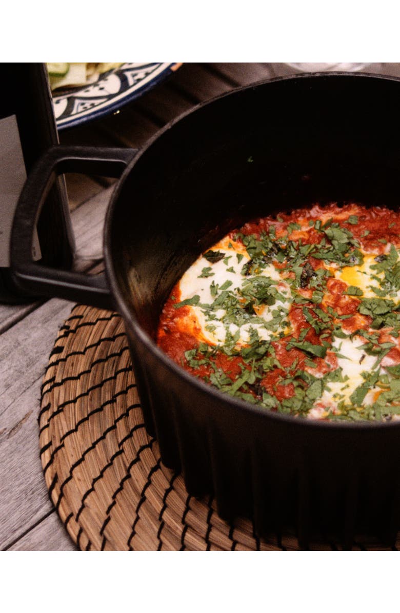 Fireup Cookware Limited FIREUP Rapid Heat Enameled Cast Iron 5.5-Quart Dutch Oven, Alternate, color, Caviar Black
