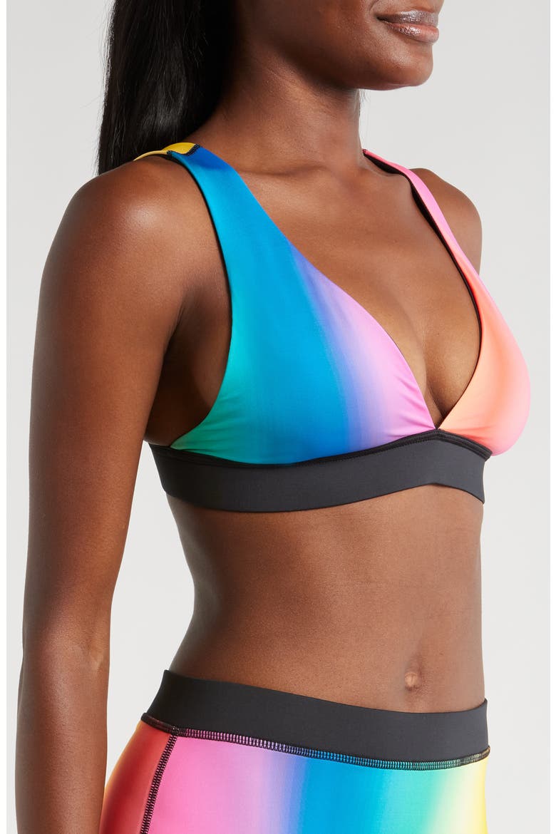 Reversible Plunge Bikini Top, Alternate, color, MELTING RAINBOW