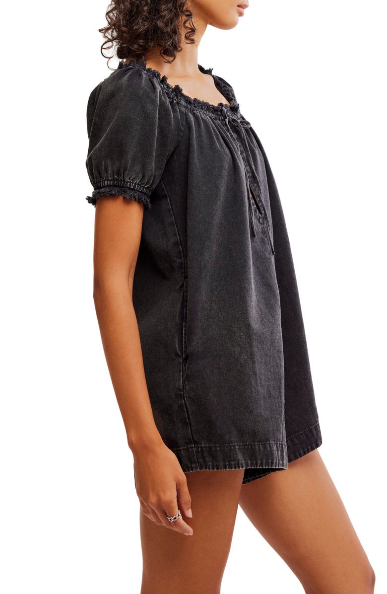 Daisy Denim Babydoll Romper
