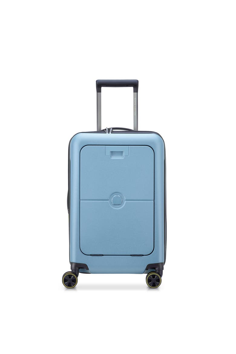 Turenne 2.0 Hardside 22" Carry On Spinner Luggage With Front Pocket, Main, color, Blue Grey