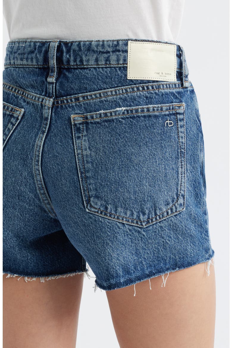 Dre Raw Hem Boyfriend Denim Shorts, Alternate, color, CANNON