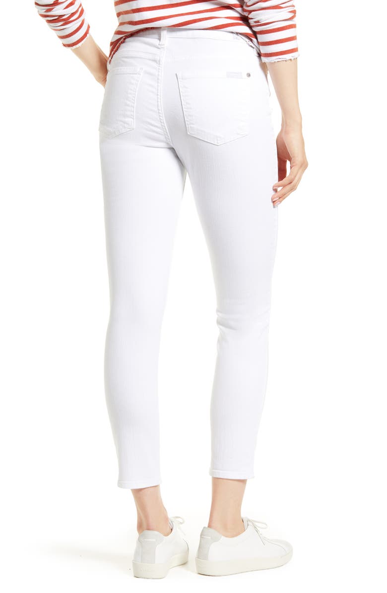 7 For All Mankind The Ankle Skinny Maternity Jeans, Alternate, color,