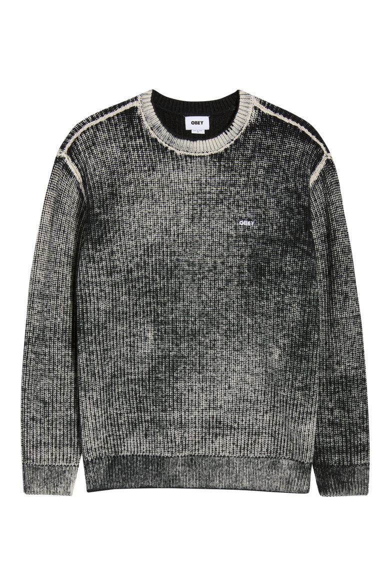 Spray Effect Sweater, Alternate, color, DARK BLACK MULTI