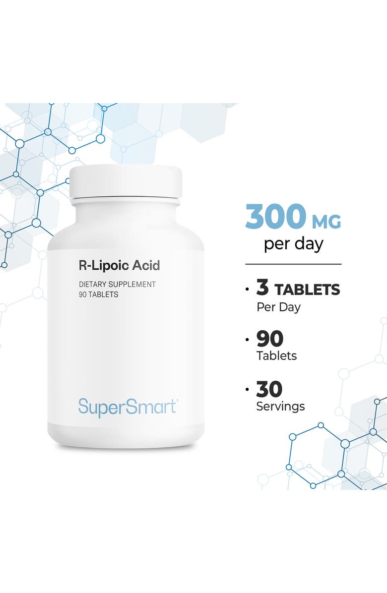 SuperSmart R-Lipoic Acid 300mg per Day, Alternate, color, NO COLOR