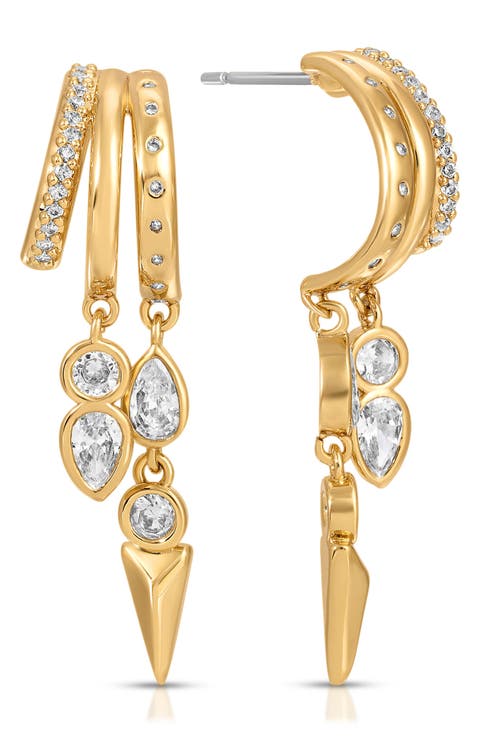 Icon Behavior Cubic Zirconia Drop Earrings