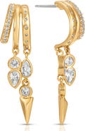 Ettika Icon Behavior Cubic Zirconia Drop Earrings