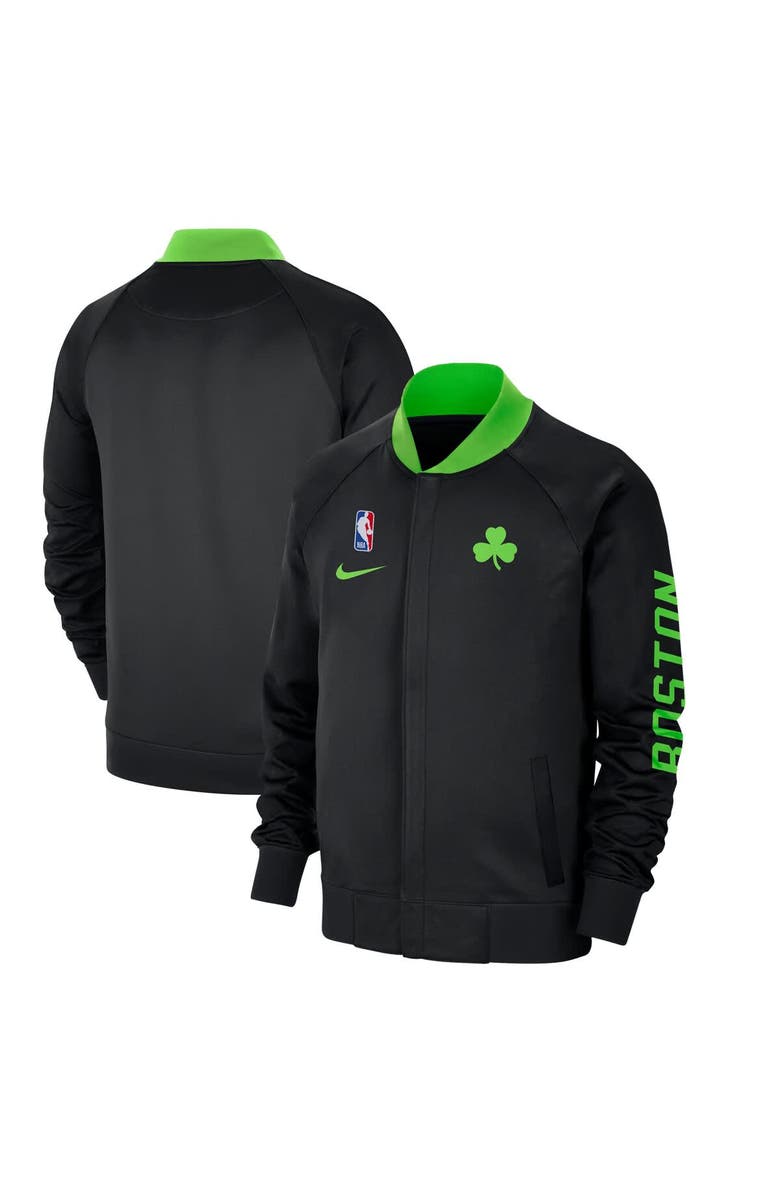 Nike Men's Nike Black Boston Celtics 2024/25 City Edition Authentic Showtime Performance Full-Zip Jacket, Main, color, 