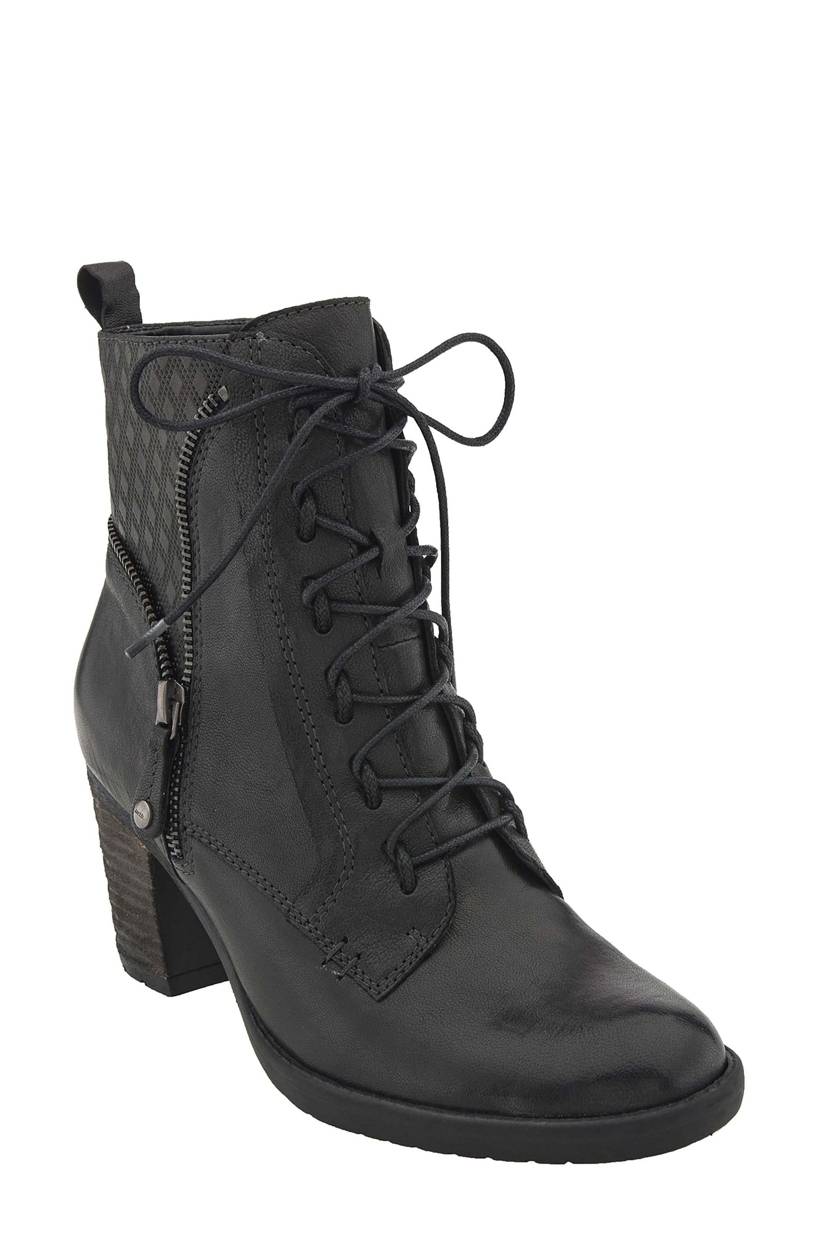 Missoula Lace-Up Boot, Main, color, BLACK LEATHER