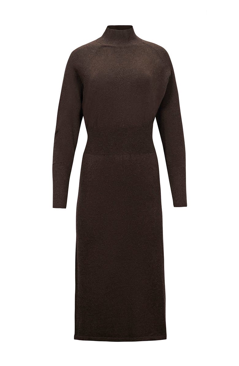 Hope & Henry Women's Dolman Sleeve Sweater Dress, Alternate, color, Chocolate Heather