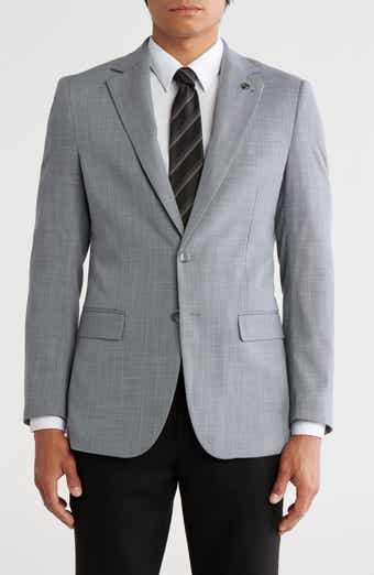 Tahari Slim Fit Sharkskin Blazer