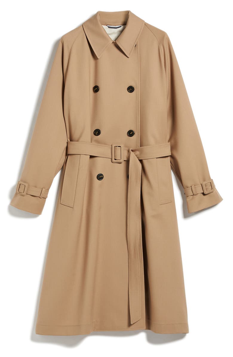 Weekend Max Mara Water Resistant Trench Coat, Alternate, color, Camel