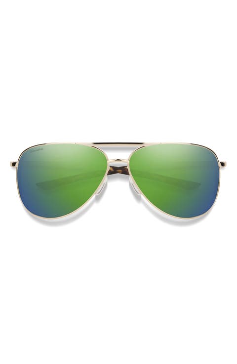 Serpico 2 65mm Oversize ChromaPop™ Polarized Aviator Sunglasses