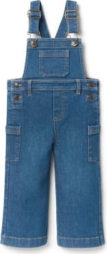 Janie and Jack Denim Overall In Medium Wash