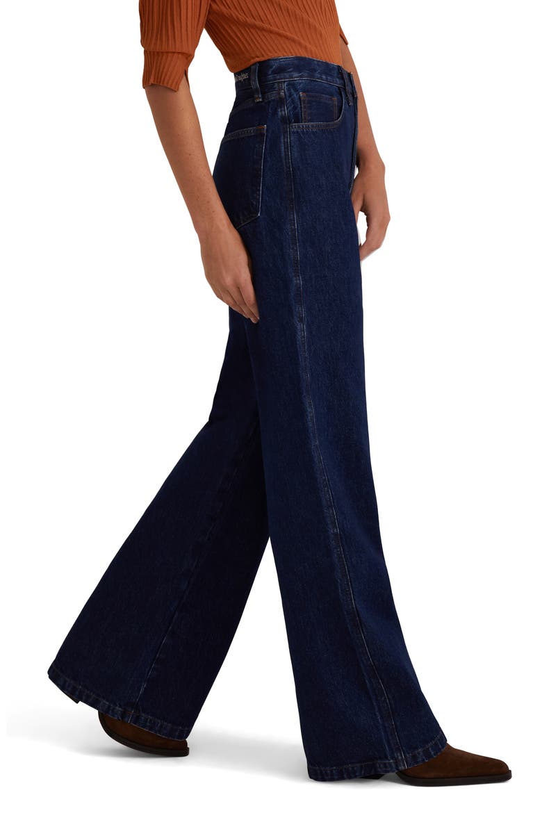 The Masha High Waist Wide Leg Jeans, Alternate, color, CHASTAIN