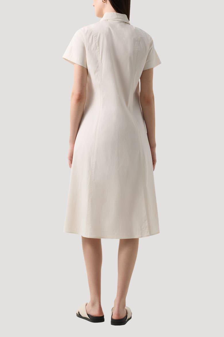Poplin Blouse Dress Alison, Alternate, color, Cream
