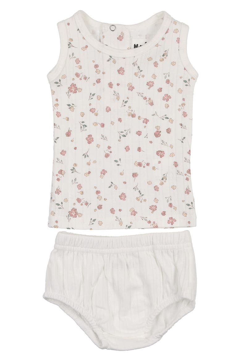 Kids' Pointelle Petals Tank & Bloomers Set, Main, color, IVORY