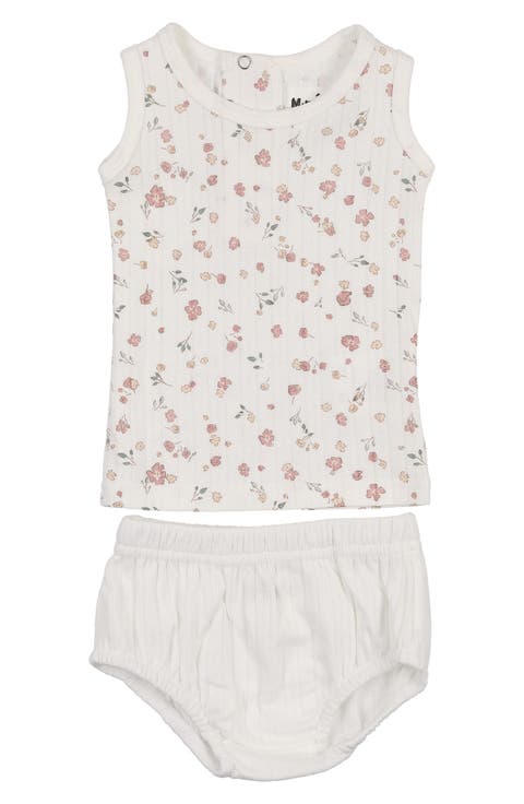Pointelle Petals Tank & Bloomers Set (Baby)
