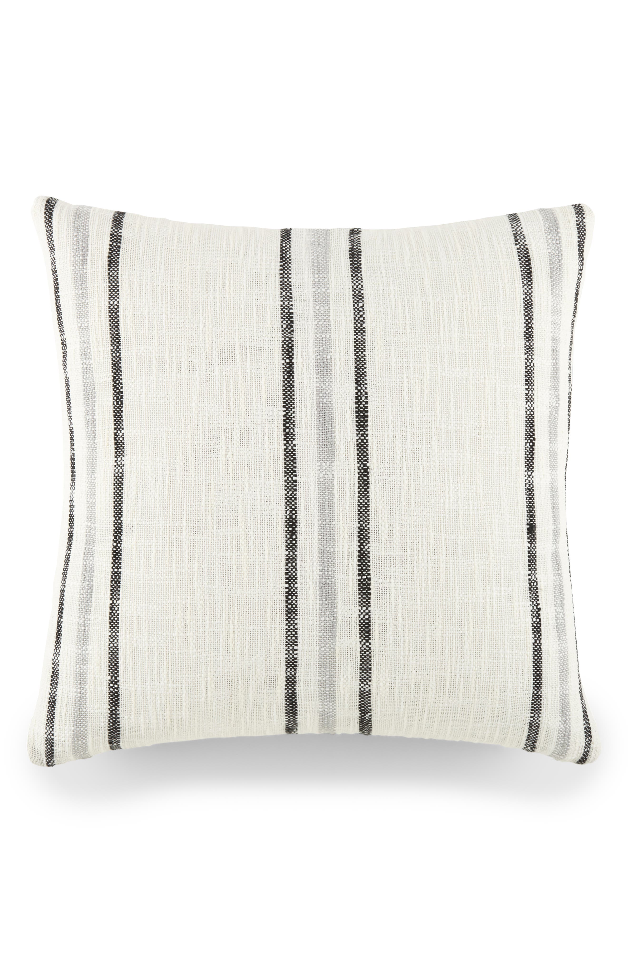 HOMESPUN Yarn-Dyed Stripe Cotton Throw Pillow