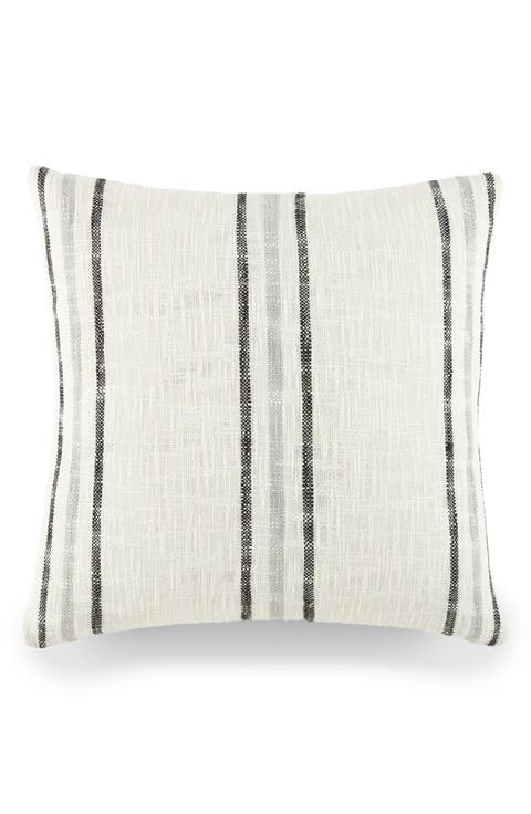 Yarn-Dyed Stripe Cotton Throw Pillow