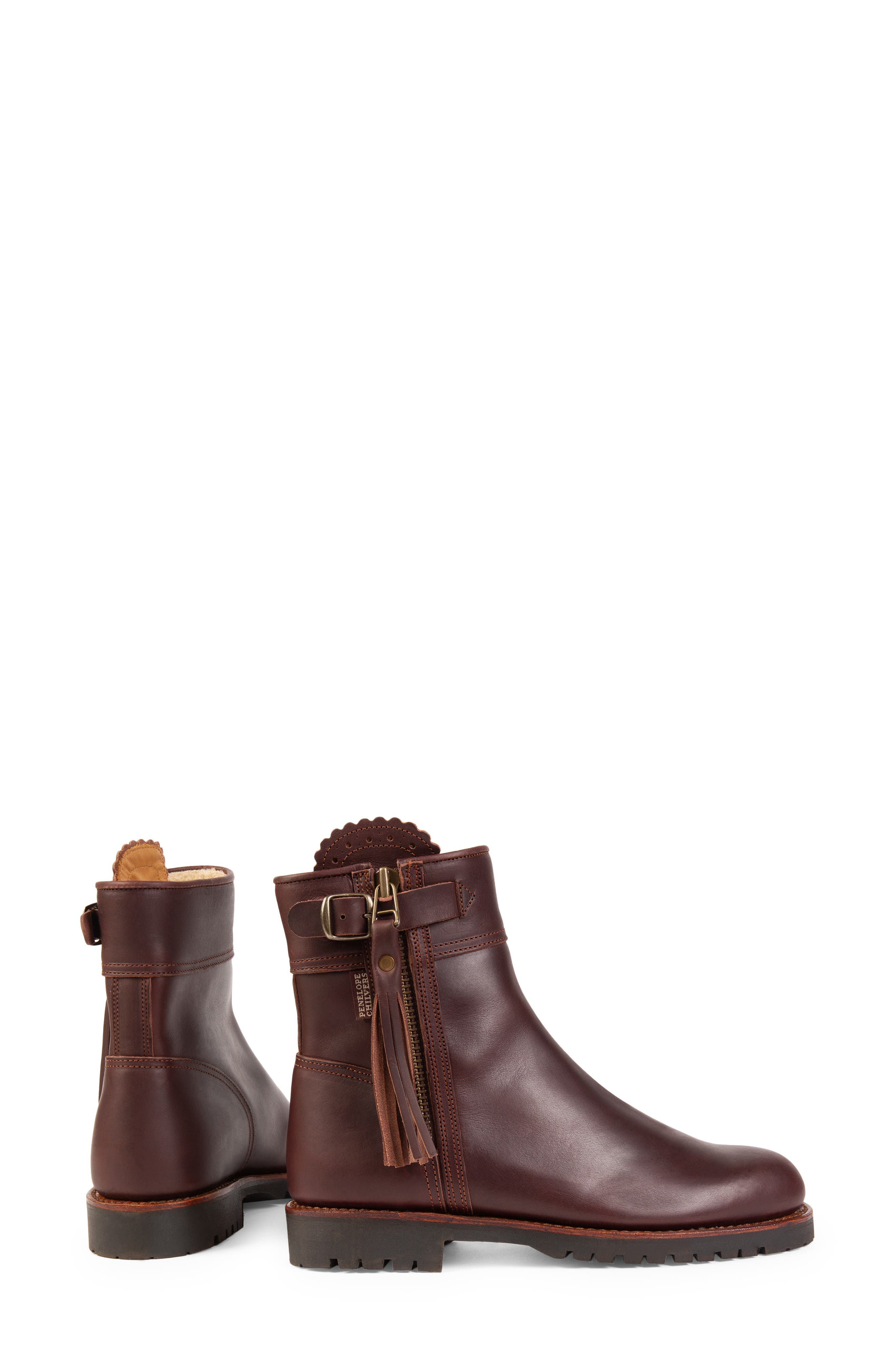 Lea Tassel Bootie, Alternate, color, CONKER