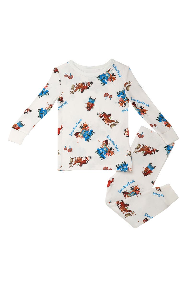 BABY STARTERS Little Blue Truck 2-Piece Pajamas, Main, color, White