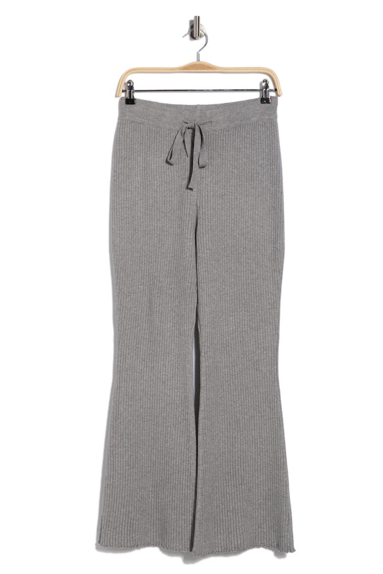 Ribbed Pull-On Sweater Pants, Alternate, color, GREY