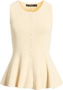 DELUC Puglia Knit Peplum Vest