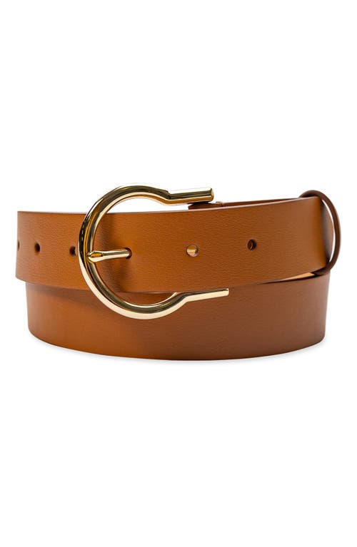 Cole Haan Women's Classic Hinged Buckle Belt In Tan