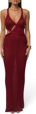 JLUXLABEL Drift & Dream Open Back Body-Con Maxi Sundress