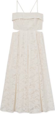 Reiss Sian Lace Cutout Maxi Dress