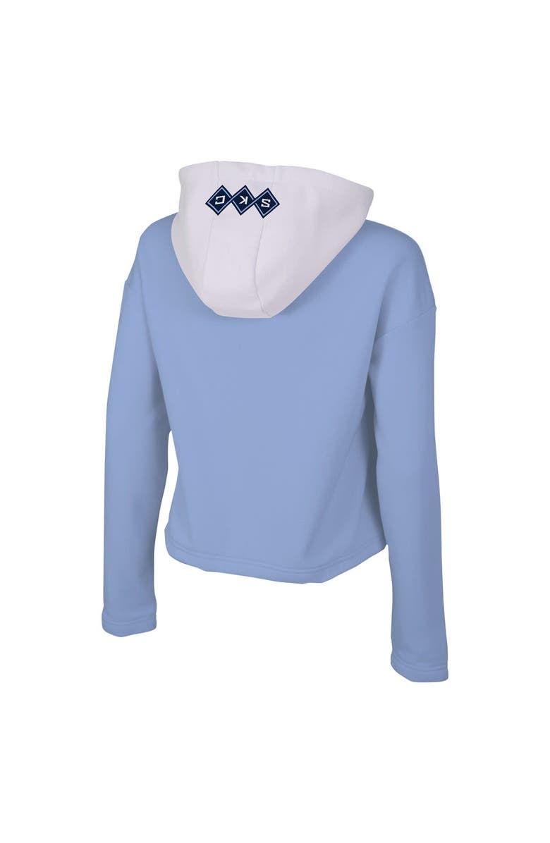 Stadium Essentials Women's Stadium Essentials Light Blue Sporting Kansas City Game Plan Quarter-Zip Hoodie, Alternate, color, Light Blue