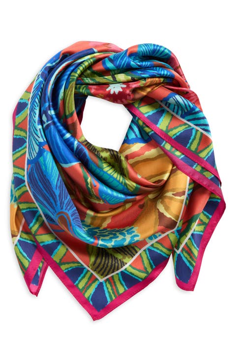 Rainforest Silk Square Scarf