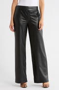 Sanctuary Faux Leather Wide Leg Pants