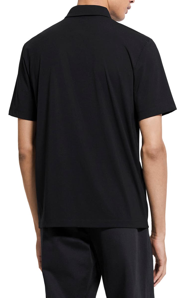 Theory Ryder Quarter Zip Polo, Alternate, color, Black - 001