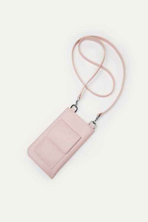 Want Les Essentiels De La Vie Want Les Essentiels Arch Smooth Leather Phone Bag In Blush