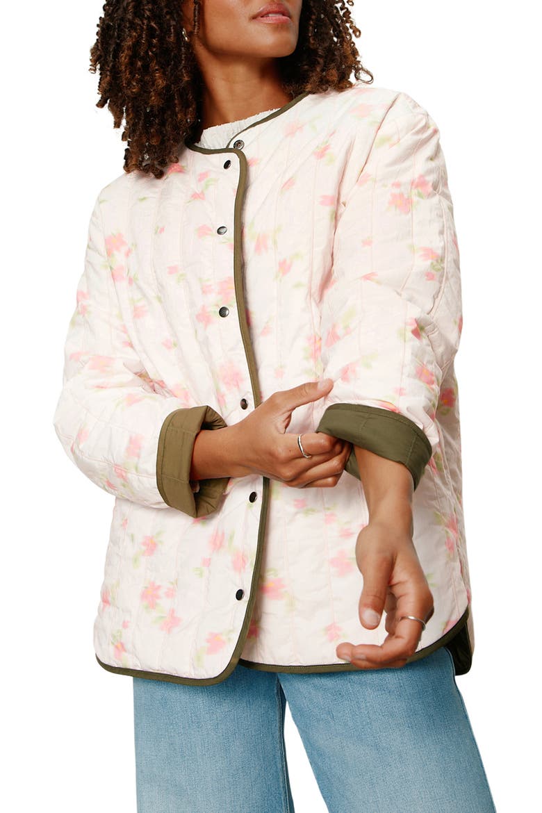 Reversible Cotton Quilted Jacket, Alternate, color, KALAMATA GREEN
