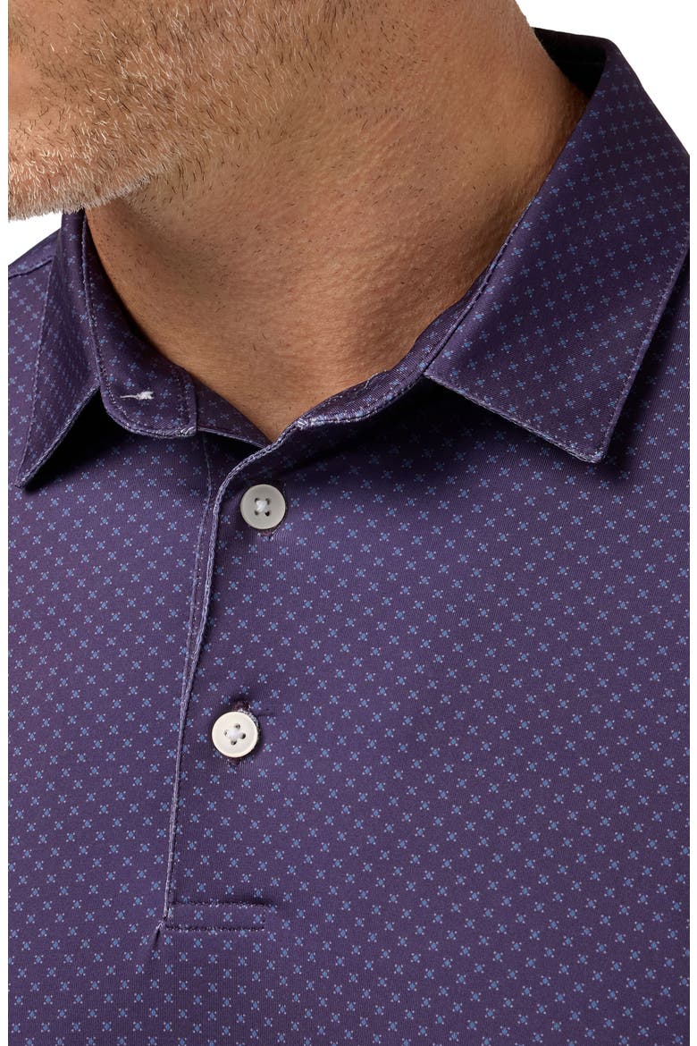 Versa Trim Fit Performance Golf Polo, Alternate, color, PASSION PURPLE CREST DOT