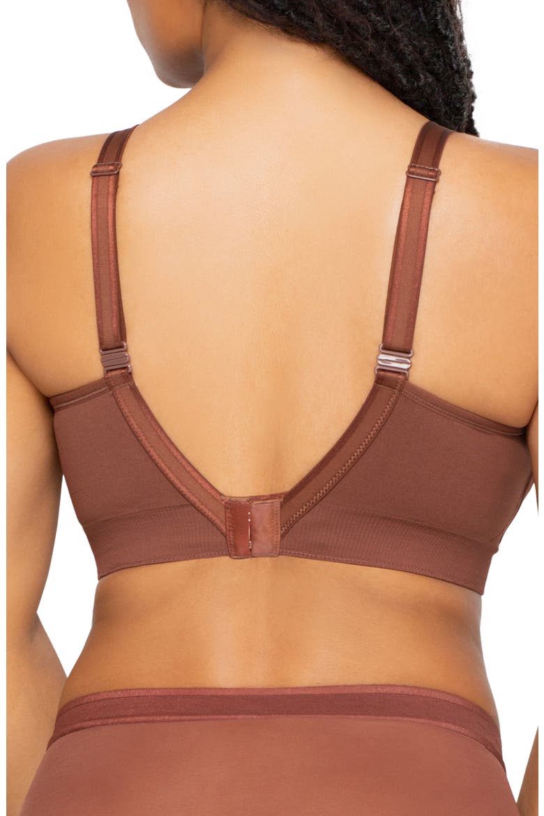 Smooth Seamless Comfort Bralette, Alternate, color, CHOCOLATEDNU