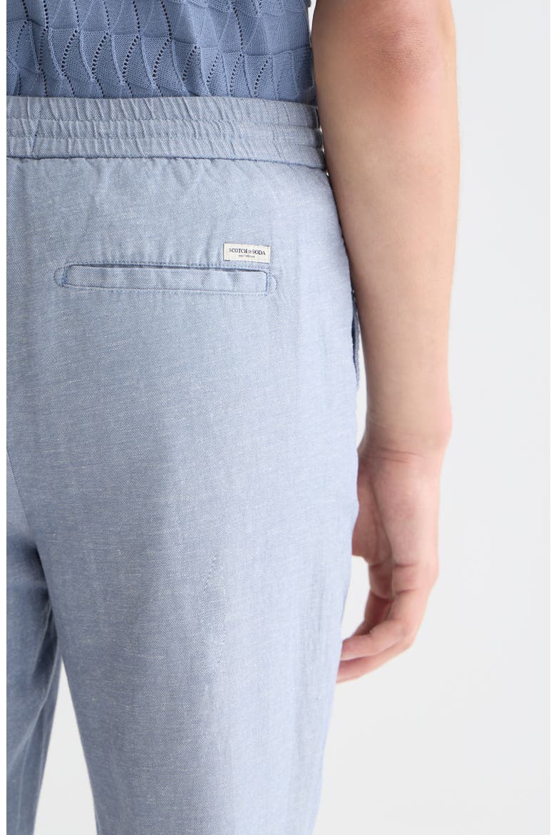 Warren Cotton & Linen Pants, Alternate, color, INFINITY