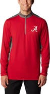 Columbia Men's Columbia Crimson Alabama Crimson Tide Tech Trail™ Omni-Shade Quarter-Zip Top
