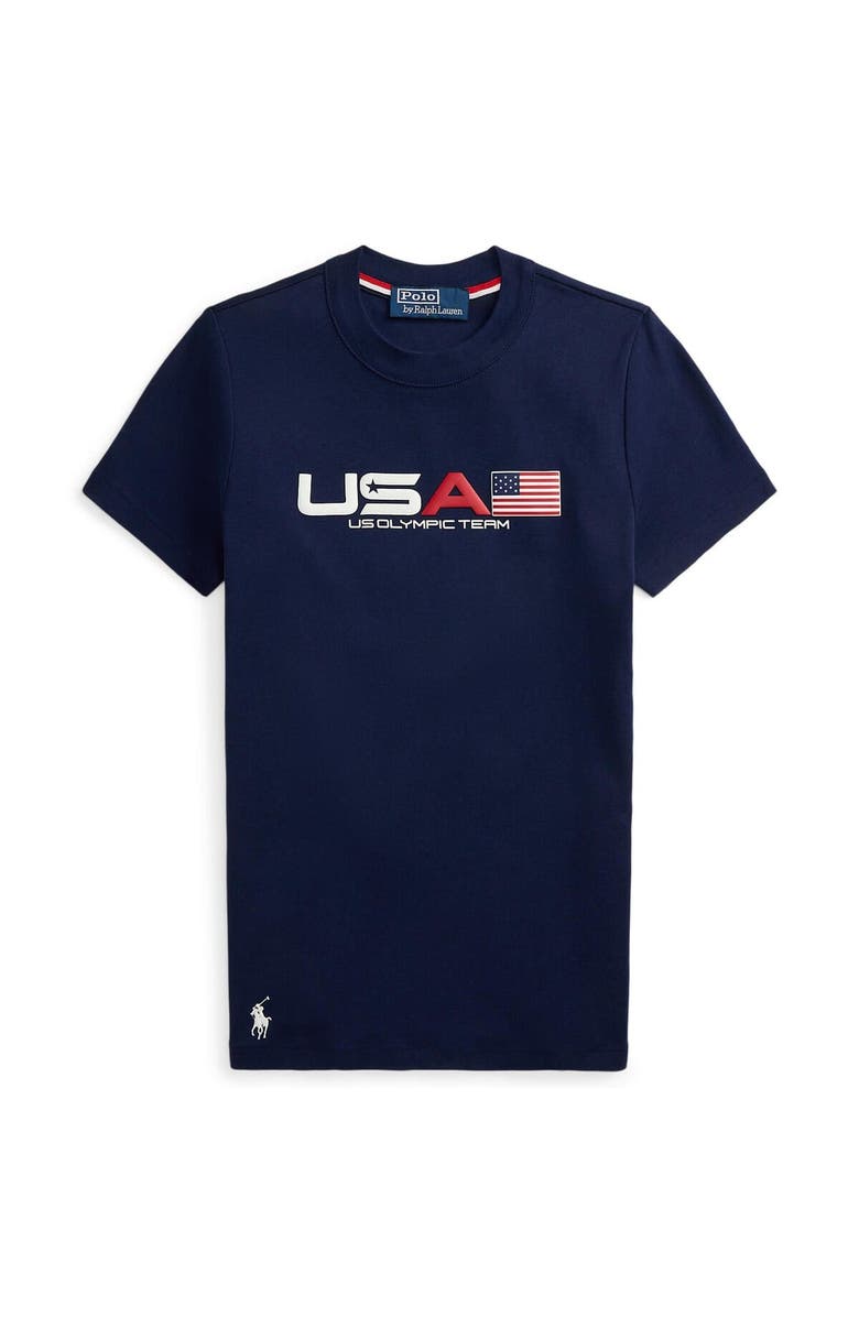 Polo Ralph Lauren Women's Polo Ralph Lauren Team USA Graphic Cotton Tee, Main, color, Navy