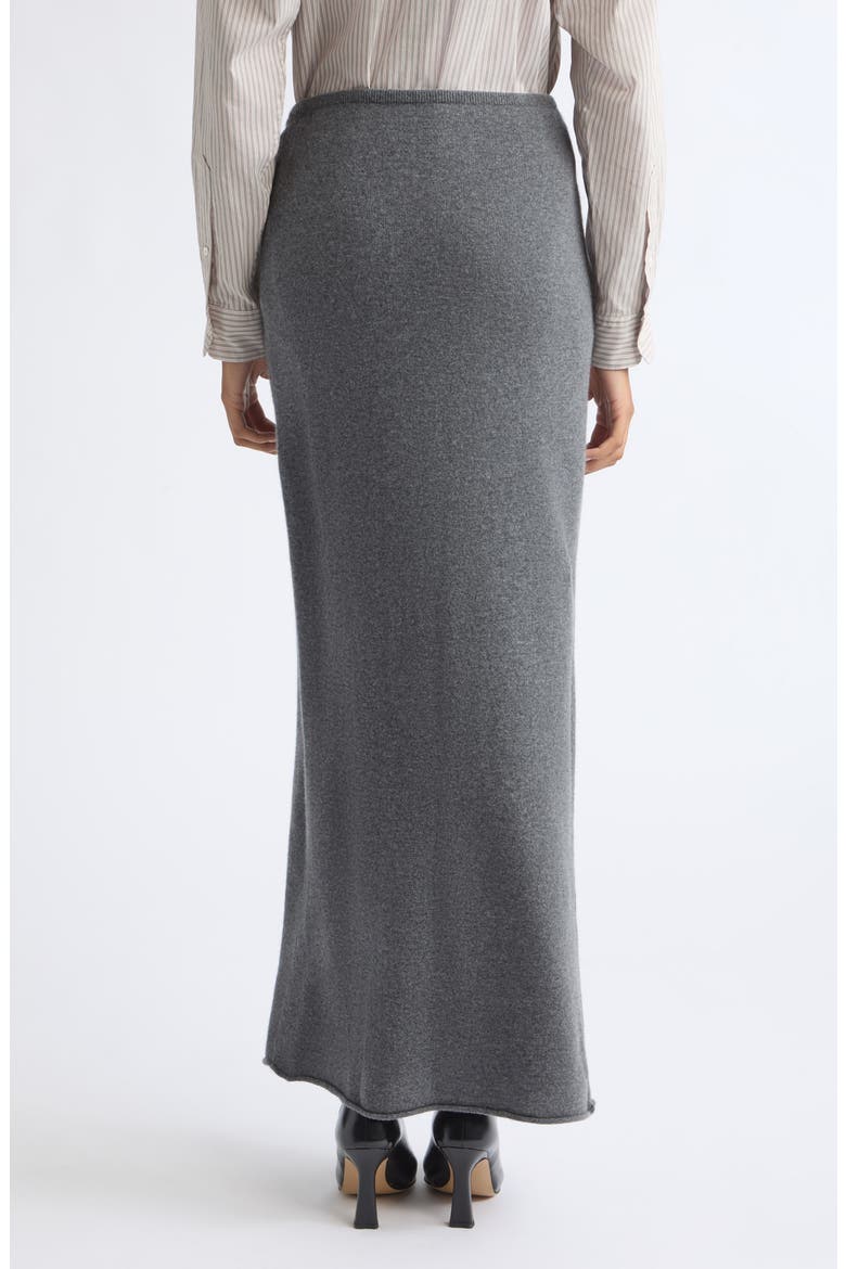 Extrafine Merino Wool Maxi Skirt, Alternate, color, CHARCOAL MELANGE