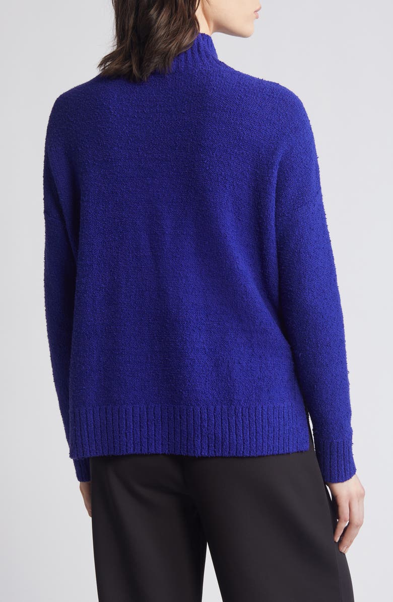 Eileen Fisher Boxy Mock Neck Organic Cotton Sweater, Alternate, color, 