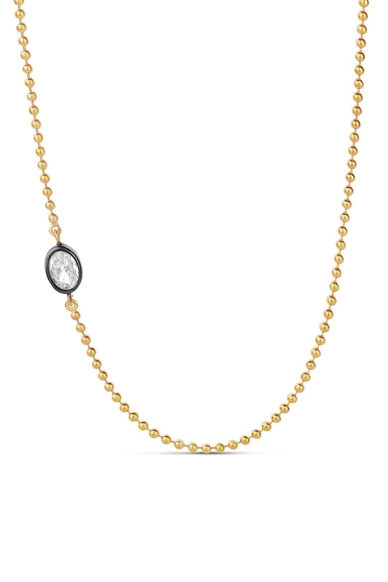 Asymmetric Pendant Necklace, Main, color, GOLD - OVAL