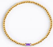 Mint & Lily Gold Beaded Birthstone Bracelet
