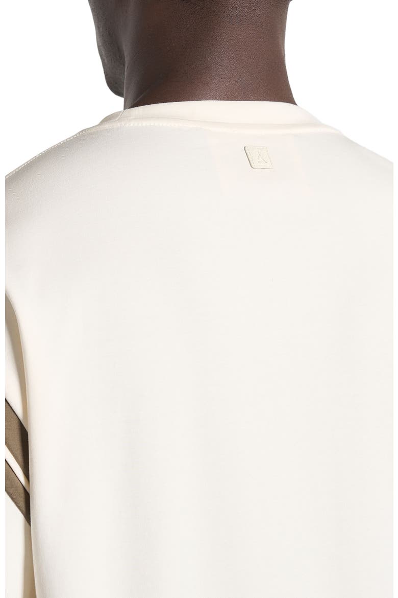 Georges Varsity Cotton T-Shirt, Alternate, color, Cream