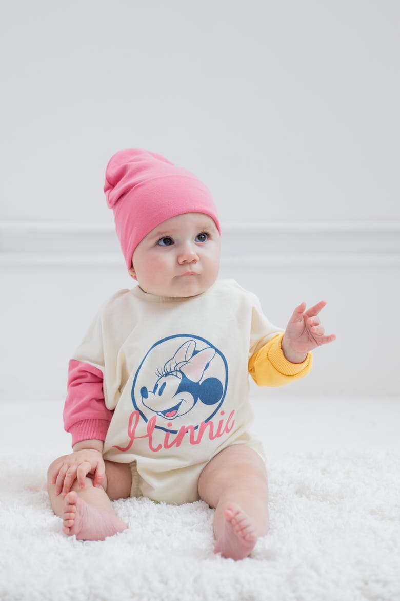 Minnie Mouse 2-Piece Bodysuit and Hat Set, Alternate, color, Pink Minnie Mouse