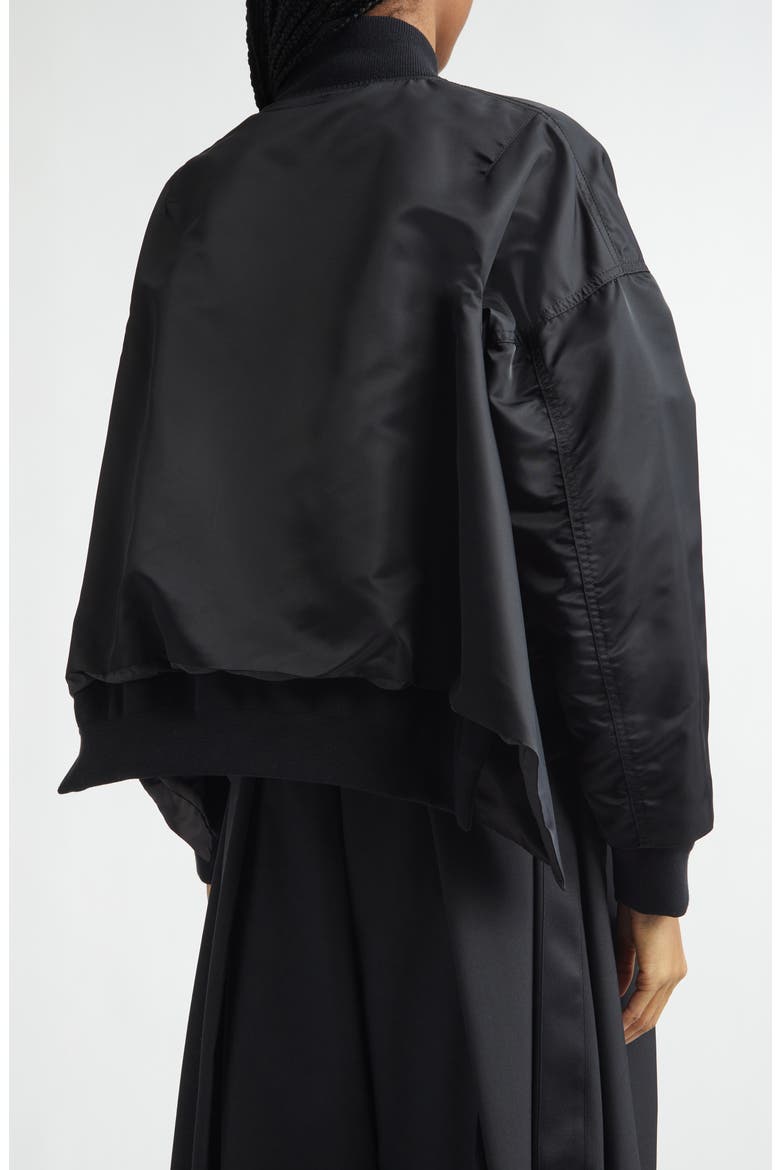 Nylon Twill Jacket, Alternate, color, BLACK